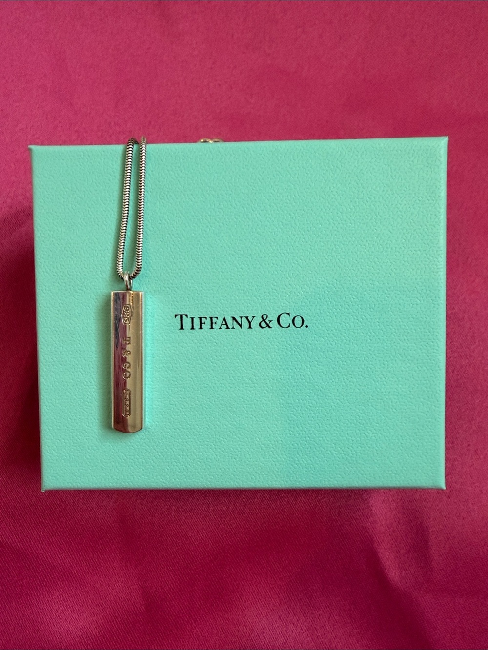 Tiffany & Co. Sterling Bar Pendant Necklace in Silver - Picture 2 of 6